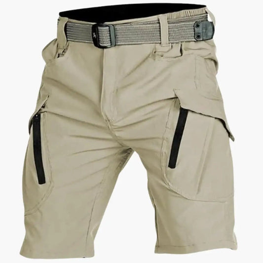 Men's Tactical Shorts with Belt and Cargo Pockets