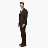 Men's Three-Piece Suit – Notch Lapel, Vest Included & Tailored Fit