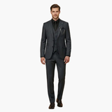 Men's Three-Piece Suit – Notch Lapel, Vest Included & Tailored Fit