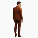Men's Double-Breasted Suit – Two-Piece, Notch Lapel & Slim-Fit Trousers