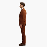 Men's Double-Breasted Suit – Two-Piece, Notch Lapel & Slim-Fit Trousers
