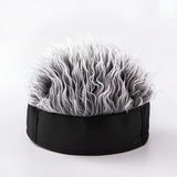 Men's Wig Hat Hairpiece Novelty Costume Hair Cap