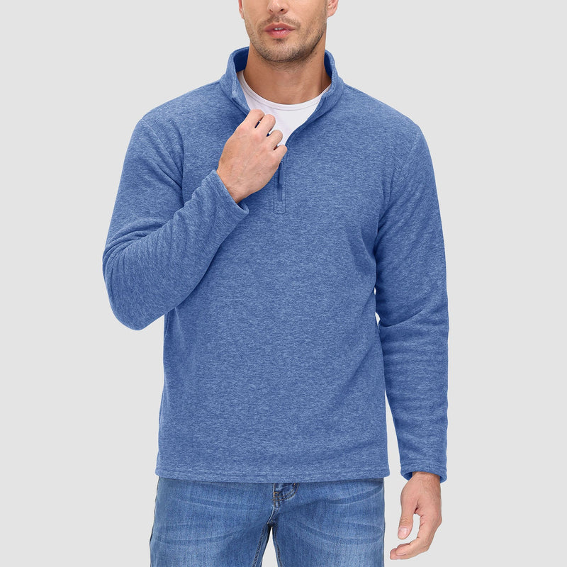 Men's 1/4 Zip Pullover Shirt Long Sleeve Sweatshirts 11