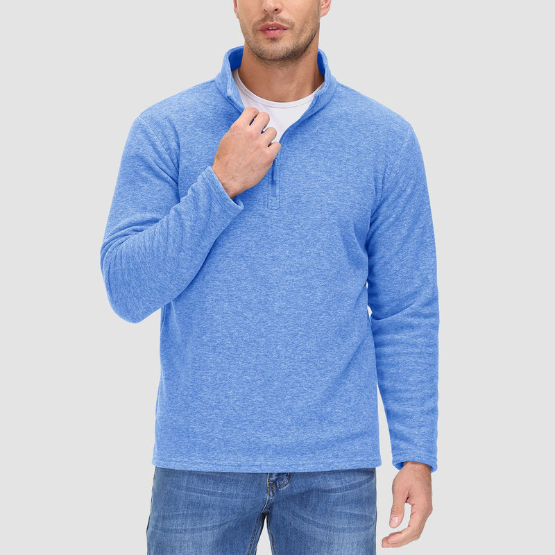 Men's 1/4 Zip Pullover Shirt Long Sleeve Sweatshirts 12