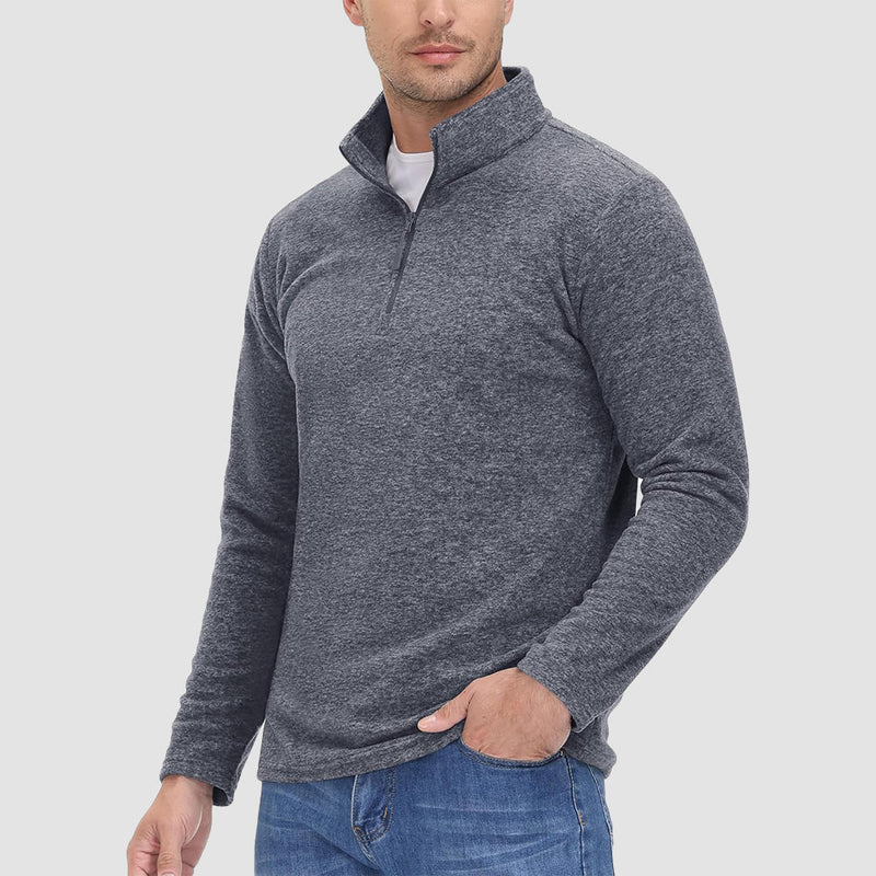 Men's 1/4 Zip Pullover Shirt Long Sleeve Sweatshirts 2