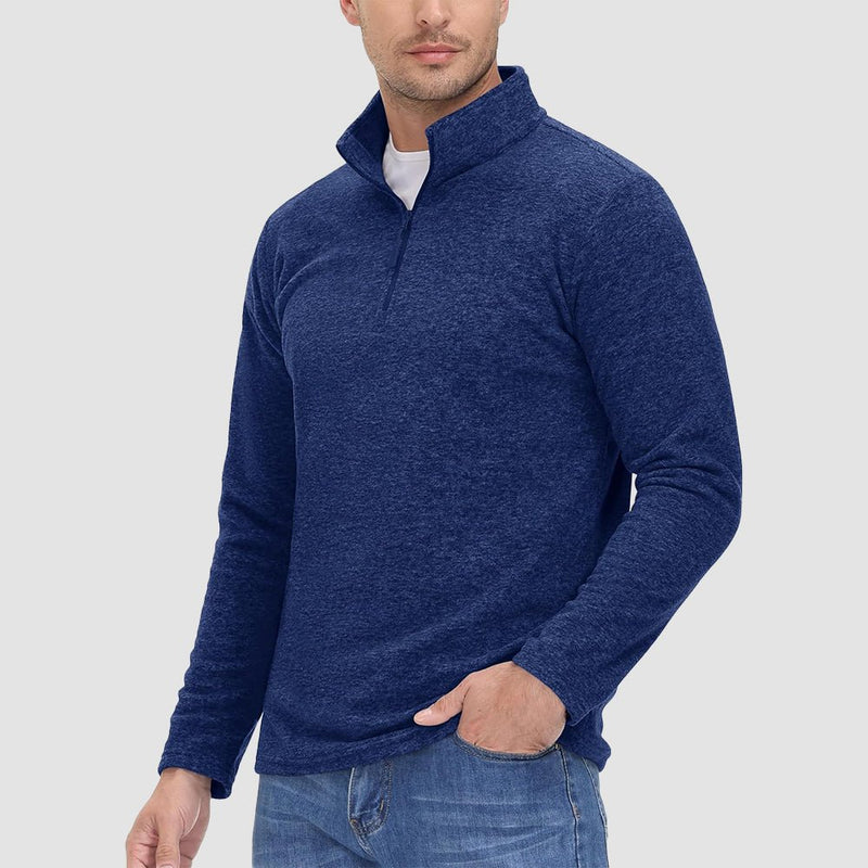 Men's 1/4 Zip Pullover Shirt Long Sleeve Sweatshirts 7