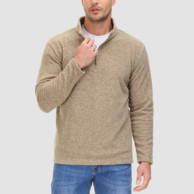 Men's 1/4 Zip Pullover Shirt Long Sleeve Sweatshirts 9