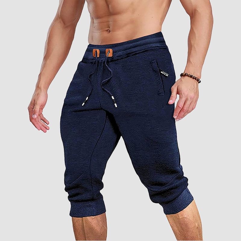 Men's 3/4 Capri Joggers with Pockets 10