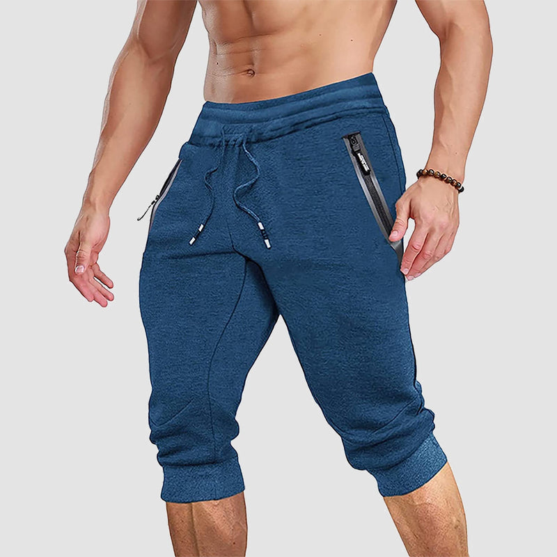 Men's 3/4 Capri Joggers with Pockets 13