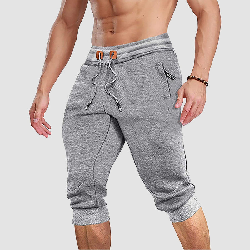 Men's 3/4 Capri Joggers with Pockets 16