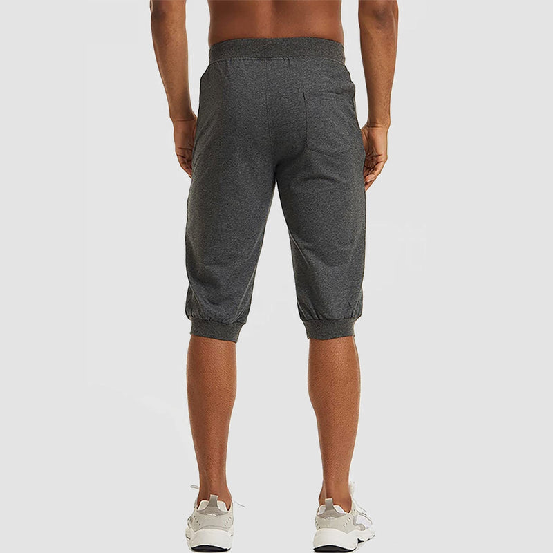 Men's 3/4 Capri Joggers with Pockets 3