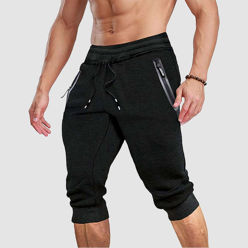 Men's 3/4 Capri Joggers with Pockets 5