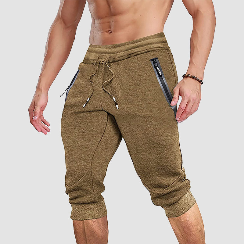 Men's 3/4 Capri Joggers with Pockets 6