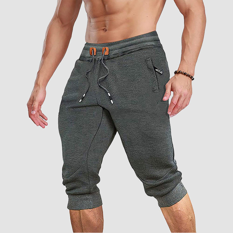 Men's 3/4 Capri Joggers with Pockets 9