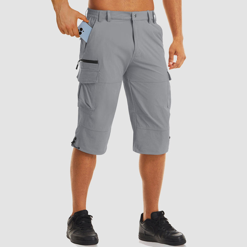 Men's 3/4 Capri Quick Dry Sports Shorts 17