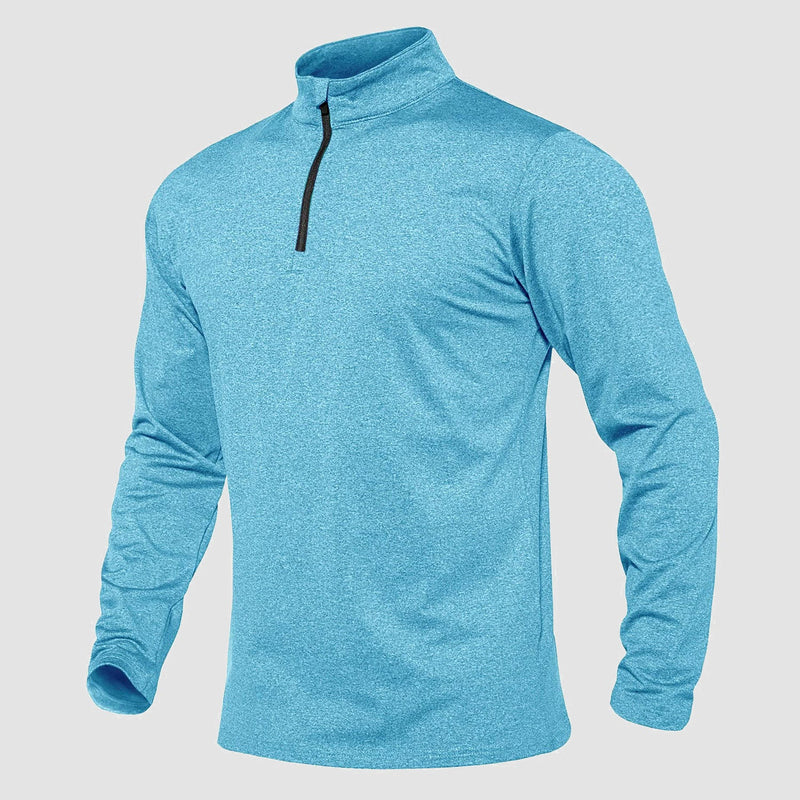 Men's Athletic Shirt 1/4 Zip Fleece Long Sleeve Sweatshirts 10