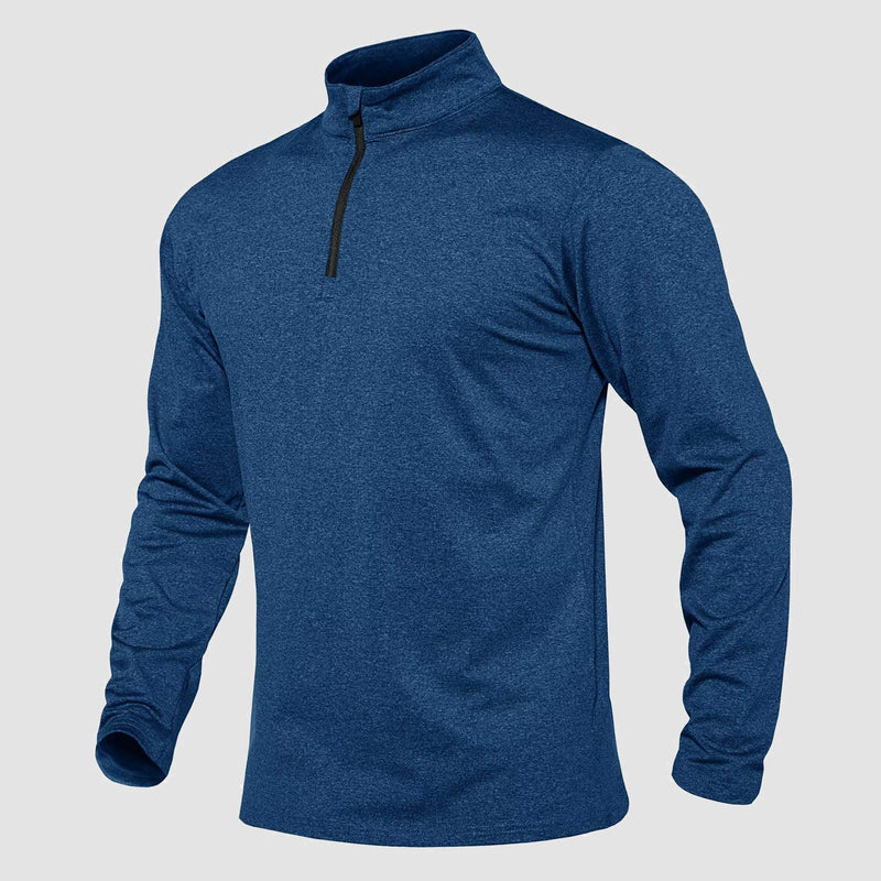 Men's Athletic Shirt 1/4 Zip Fleece Long Sleeve Sweatshirts 13