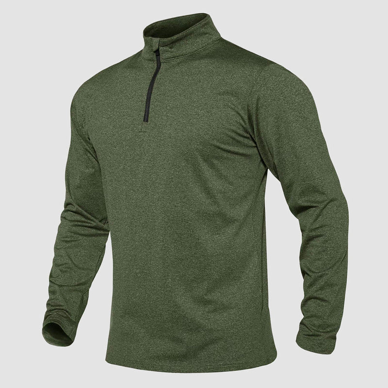 Men's Athletic Shirt 1/4 Zip Fleece Long Sleeve Sweatshirts 14