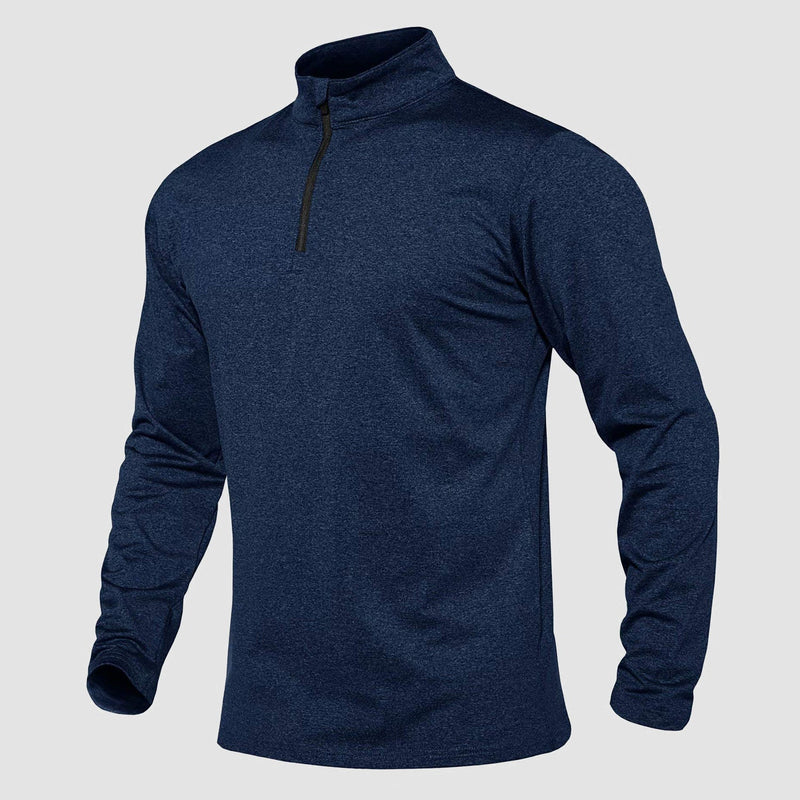 Men's Athletic Shirt 1/4 Zip Fleece Long Sleeve Sweatshirts 4