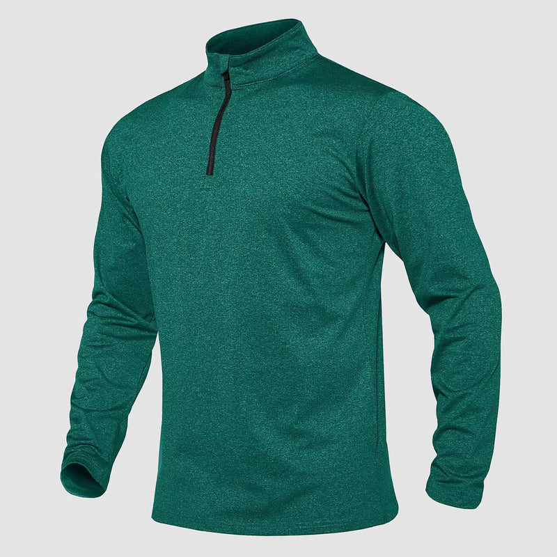 Men's Athletic Shirt 1/4 Zip Fleece Long Sleeve Sweatshirts 6