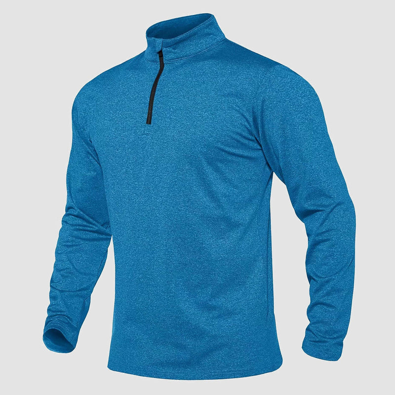 Men's Athletic Shirt 1/4 Zip Fleece Long Sleeve Sweatshirts 7