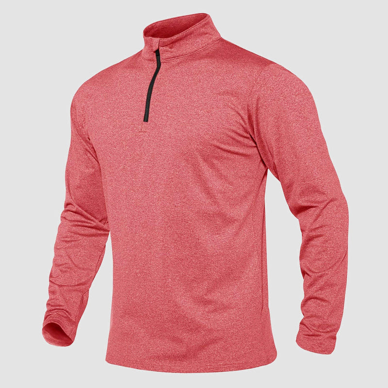 Men's Athletic Shirt 1/4 Zip Fleece Long Sleeve Sweatshirts 9