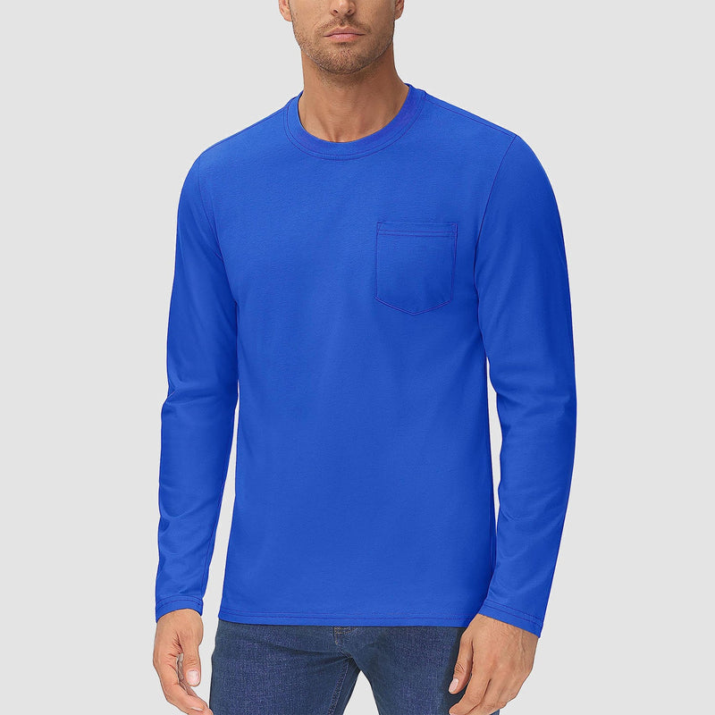 Men's Basic Long Sleeve Shirt Casual Lightweight T-Shirt 11