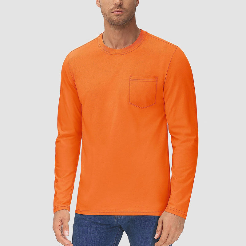 Men's Basic Long Sleeve Shirt Casual Lightweight T-Shirt 3