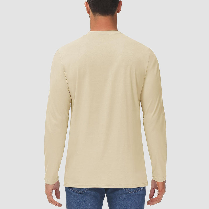 Men's Basic Long Sleeve Shirt Casual Lightweight T-Shirt 6