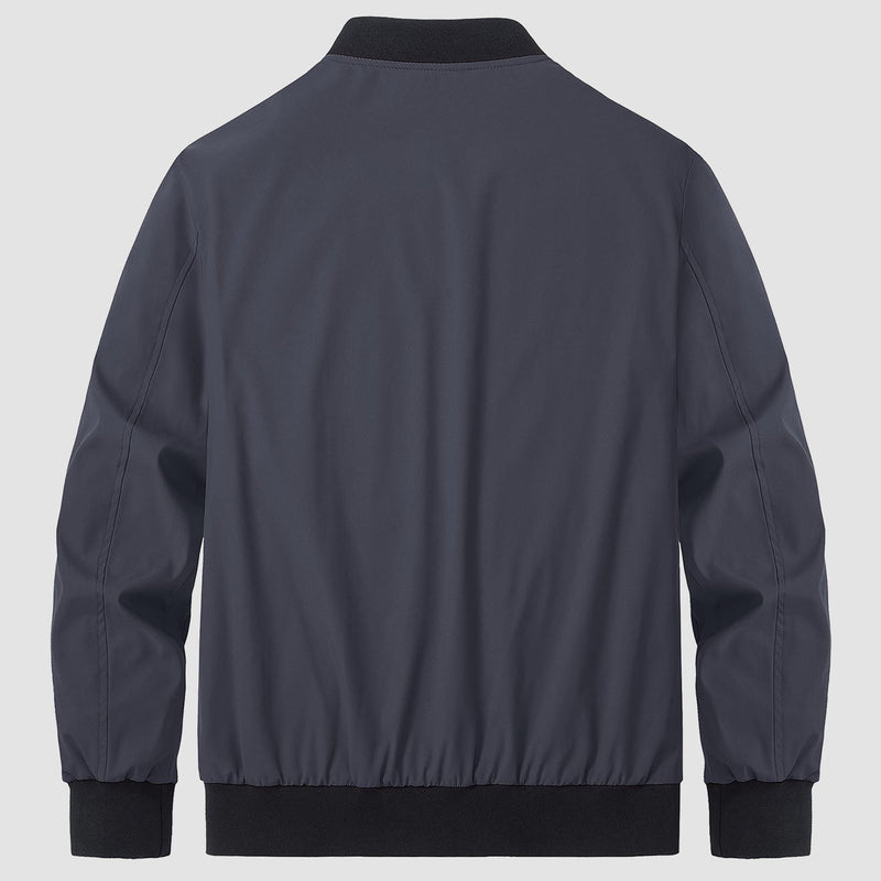Men's Bomber Jacket Lightweight Windbreaker with Pockets