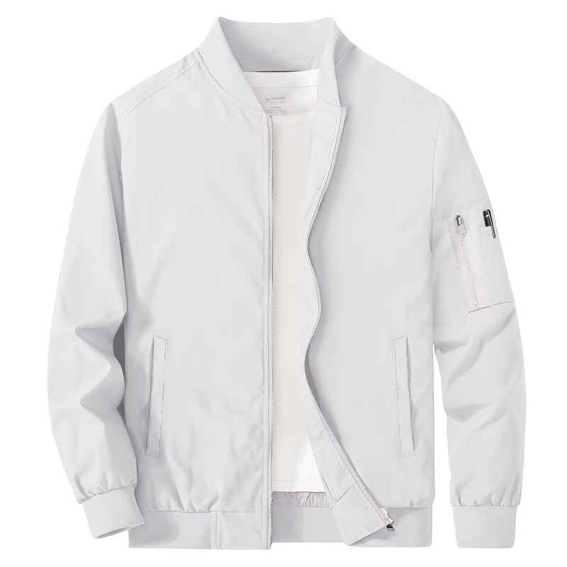 Men's Bomber Jacket Lightweight Windproof Casual Jacket