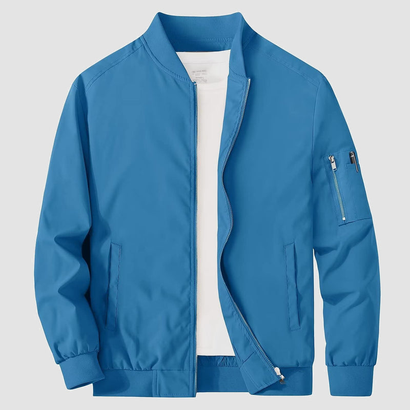 Men's Bomber Jacket Lightweight Windproof Casual Jacket