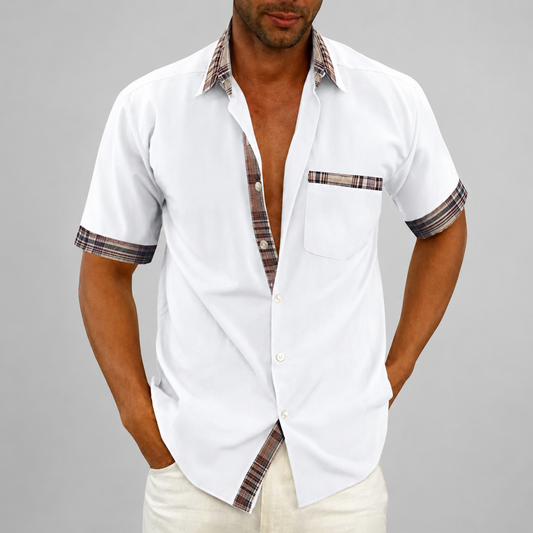Men's Short Sleeve Shirt – Button-Up Style, Casual Fit & Summer Wear