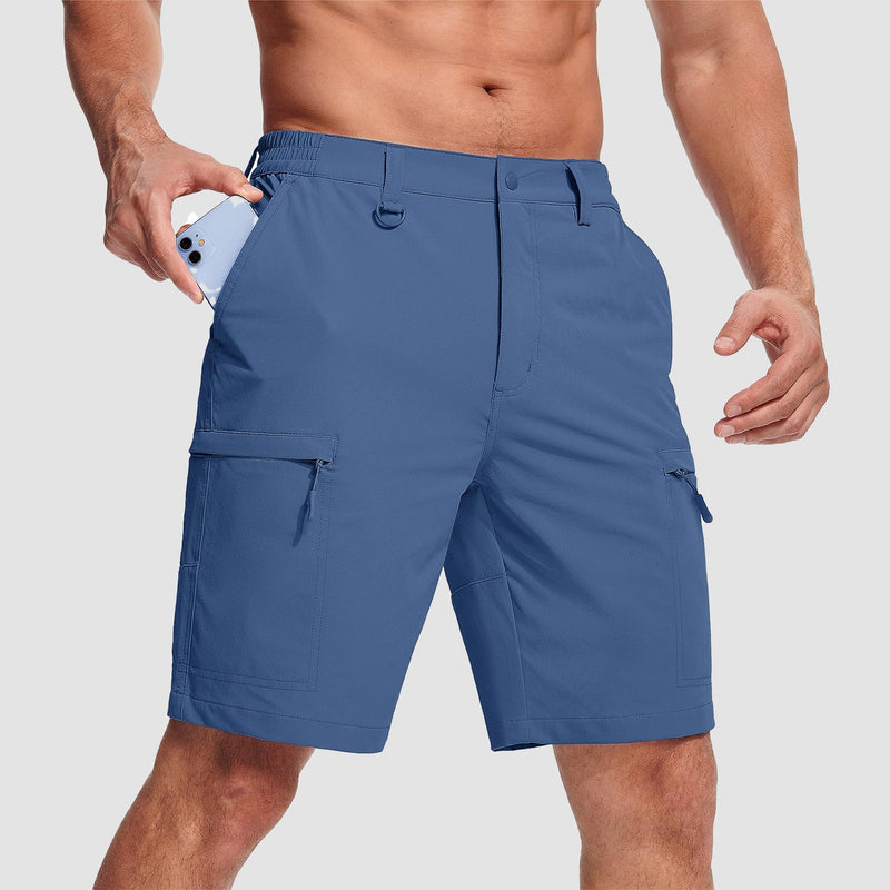 Men's Casual Quick-Dry 5 Pockets Cargo Short 9