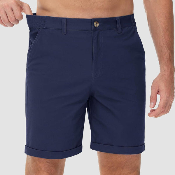 Men's Classic Stretch Chino Shorts with Pockets 0