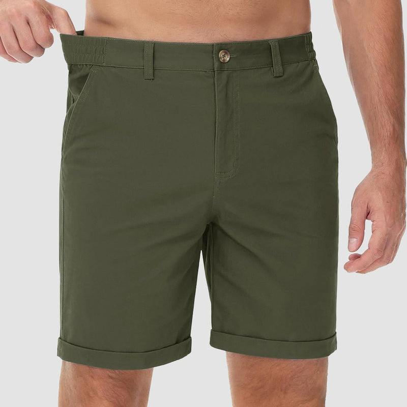 Men's Classic Stretch Chino Shorts with Pockets 10