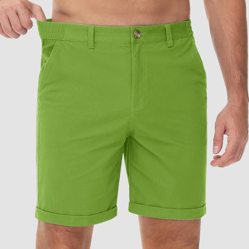 Men's Classic Stretch Chino Shorts with Pockets 14