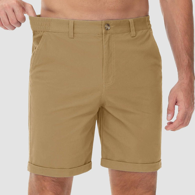 Men's Classic Stretch Chino Shorts with Pockets 15