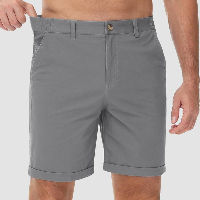 Men's Classic Stretch Chino Shorts with Pockets 17