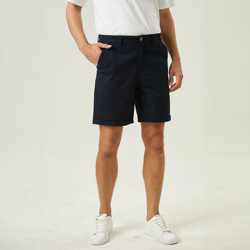 Men's Classic Stretch Chino Shorts with Pockets 4