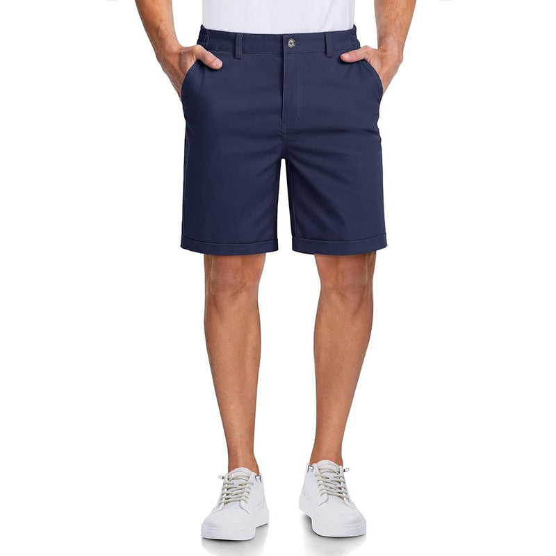 Men's Classic Stretch Chino Shorts with Pockets 6