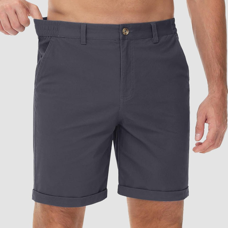 Men's Classic Stretch Chino Shorts with Pockets 7