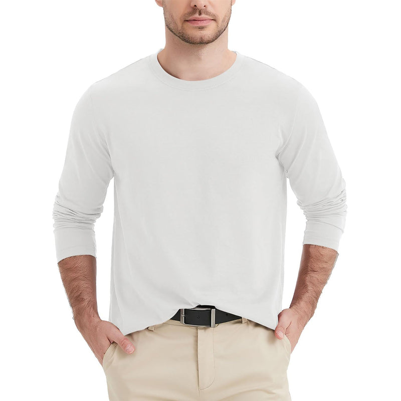 Men's Crew Neck Long Sleeve Shirt Quick Dry Sports Shirt 13