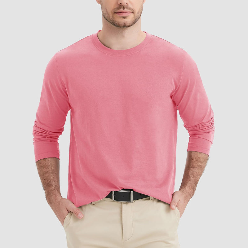 Men's Crew Neck Long Sleeve Shirt Quick Dry Sports Shirt 20