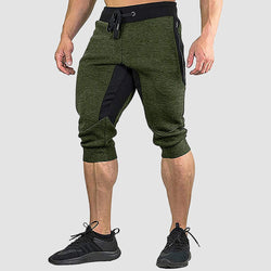 Men's Cropped Shorts  Cotton Stretch Sweatpants 0