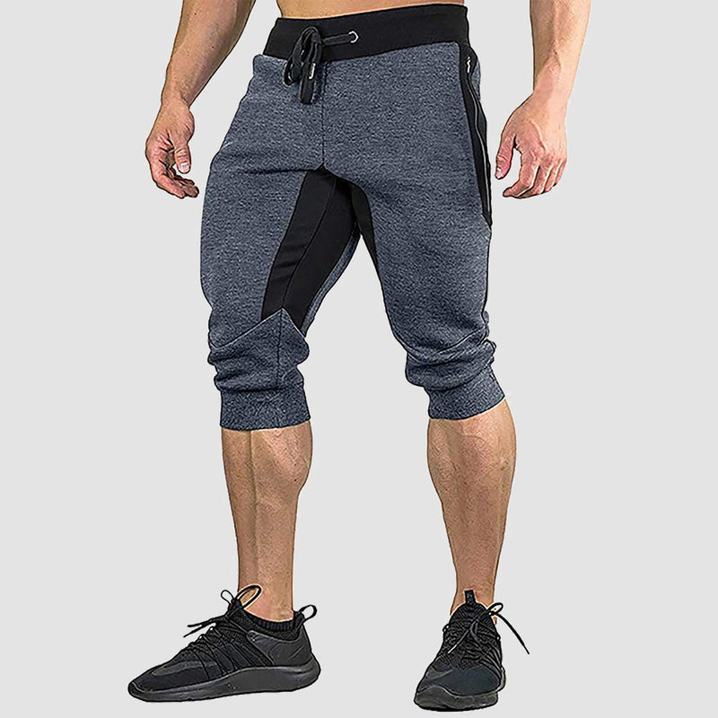 Men's Cropped Shorts  Cotton Stretch Sweatpants 4