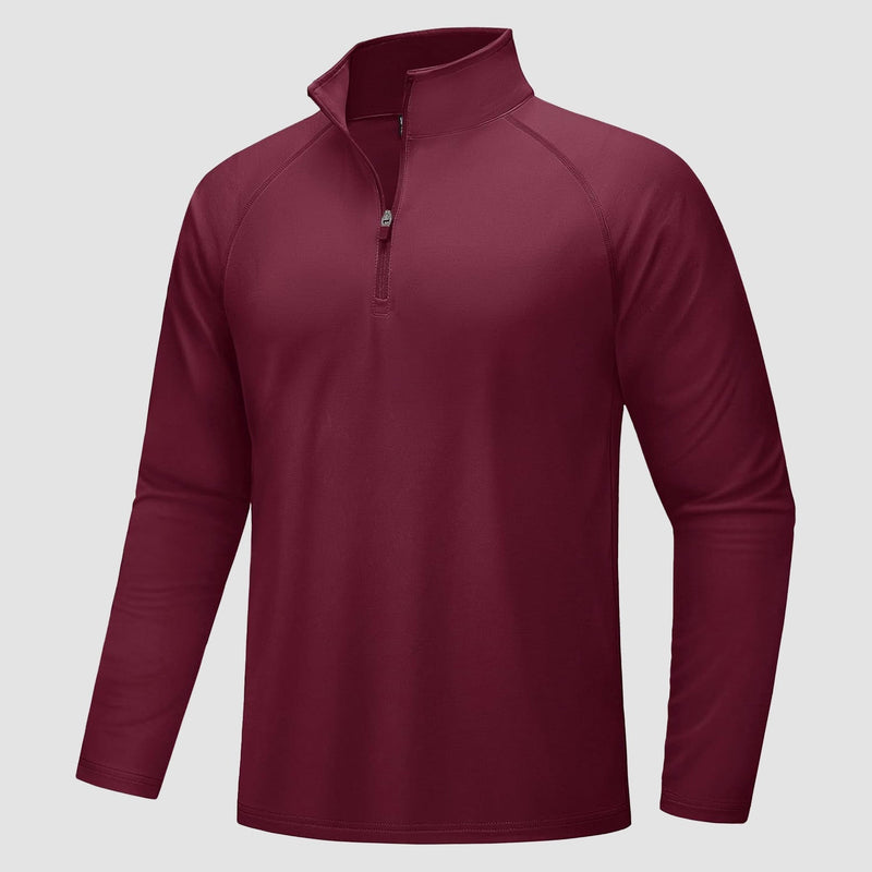 Men's Fleece-Lined Quarter Zip Pullover Sweatshirt 10