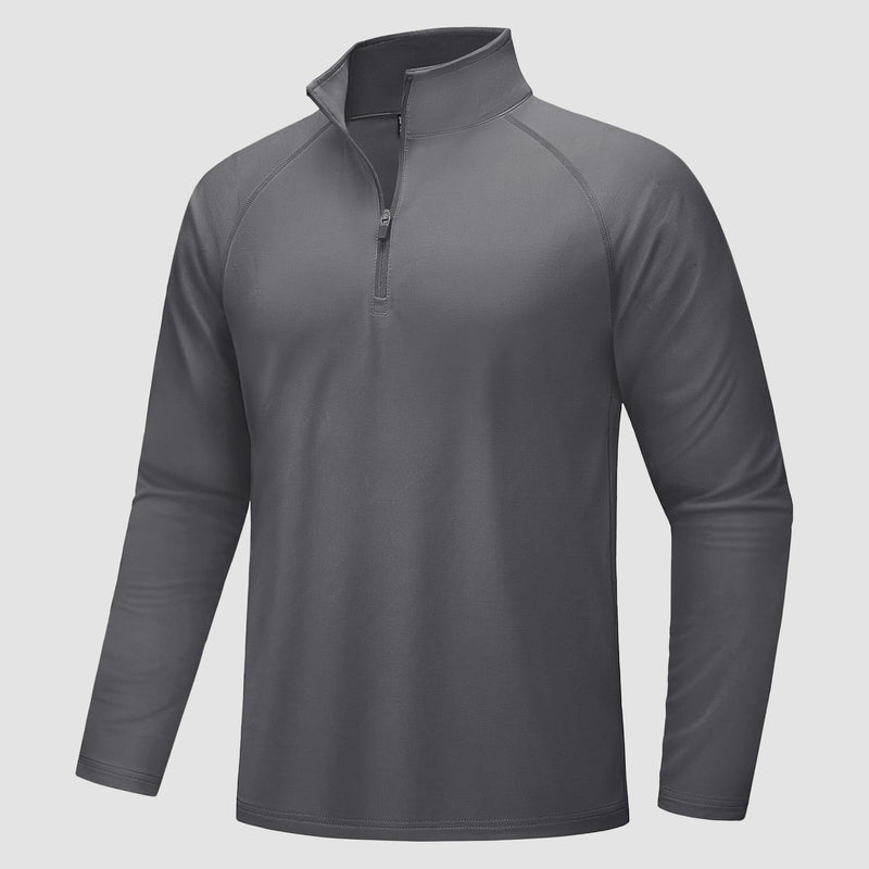 Men's Fleece-Lined Quarter Zip Pullover Sweatshirt 14