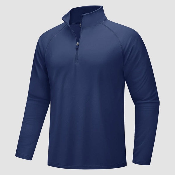 Men's Fleece-Lined Quarter Zip Pullover Sweatshirt 1