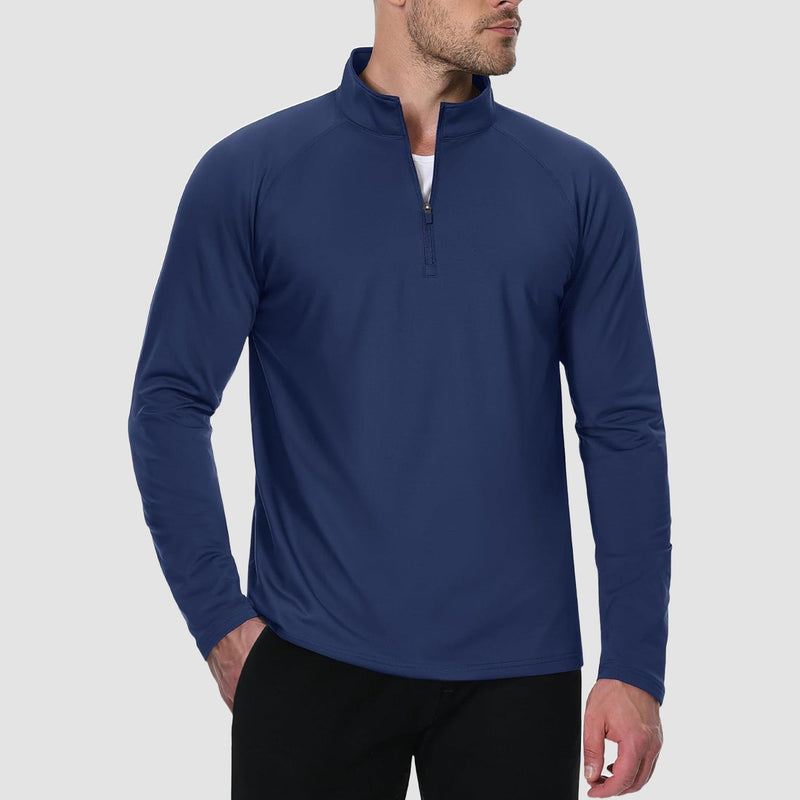 Men's Fleece-Lined Quarter Zip Pullover Sweatshirt 2
